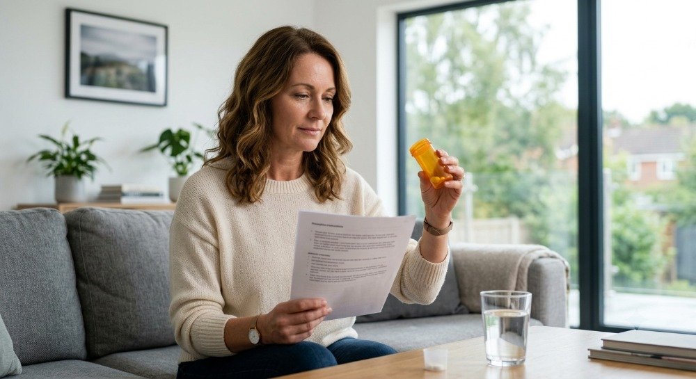 Patient taking methocarbamol safely according to medical instructions.