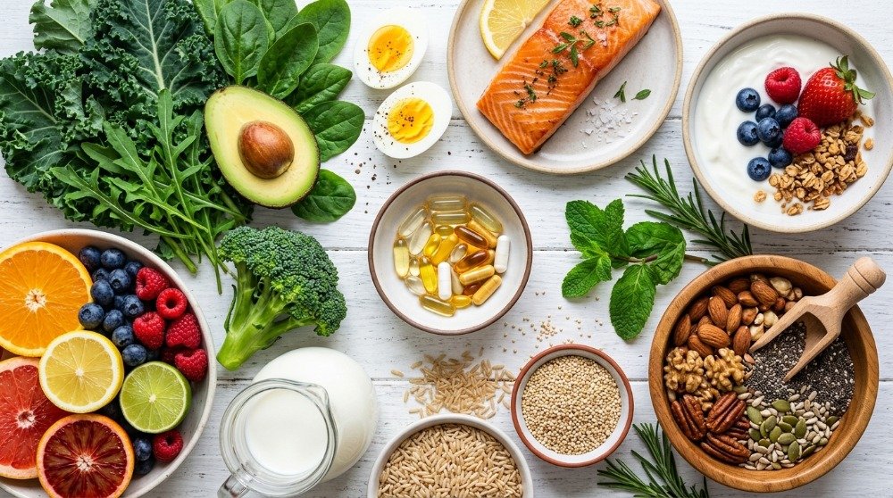 Essential vitamins and nutrient-rich foods for women