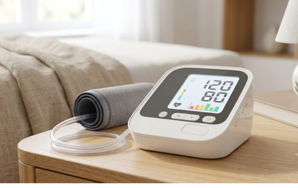 Reliable upper arm blood pressure monitor for home use