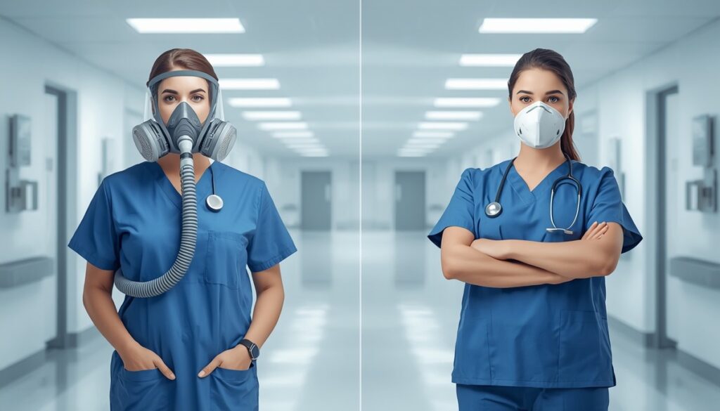 Comparison of a Powered Air-Purifying Respirator and a standard respirator