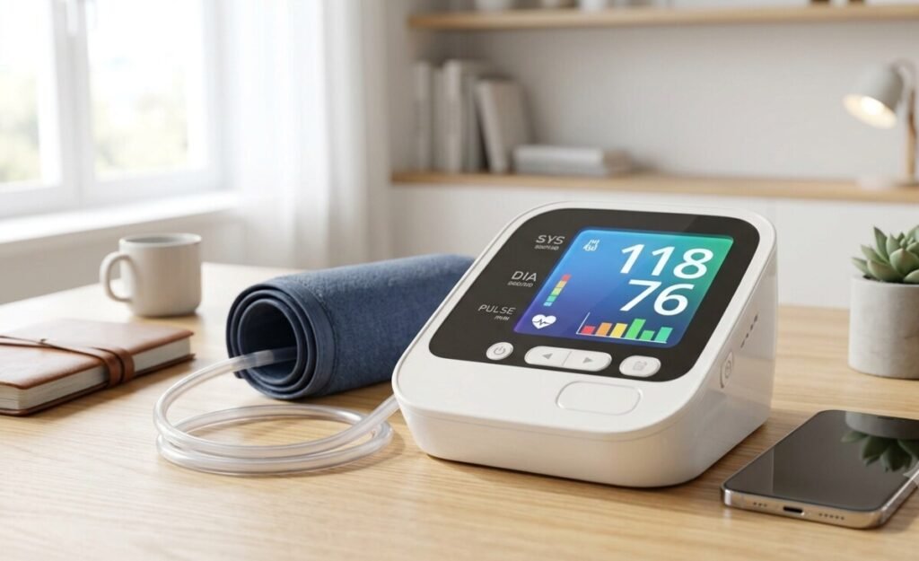 Smart digital blood pressure monitor with app connectivity