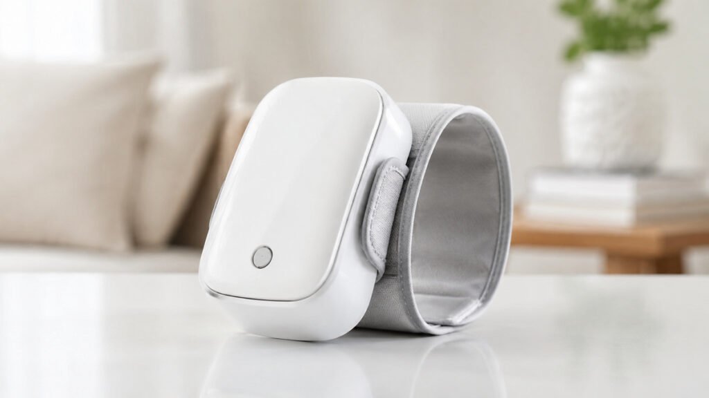Compact wireless blood pressure monitor with a modern design
